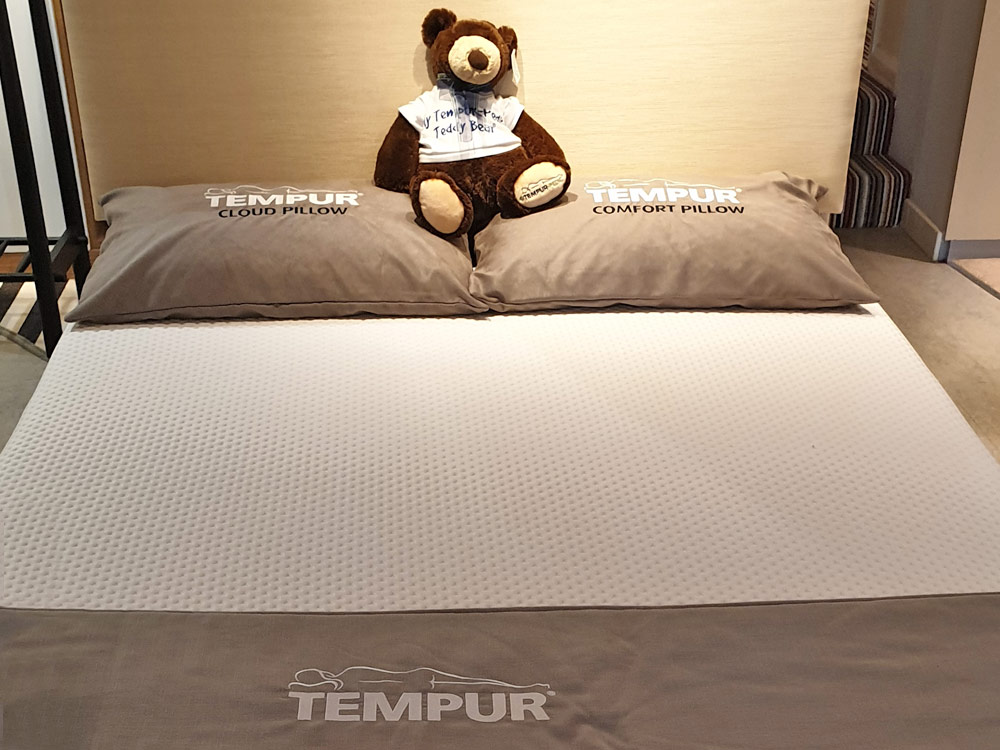 TEMPUR products on display at the Millichap's Tempur Showroom