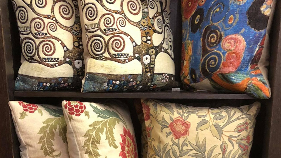 Examples of Cushions on display at Millichap's