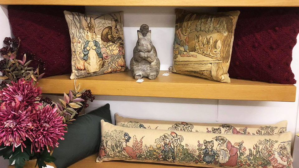 Examples of Cushions on display at Millichap's