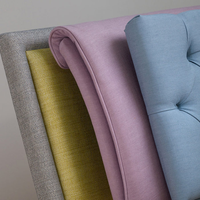 Stuart Jones upholstered headboards at Millichap's