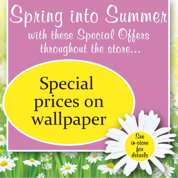 Special prices on wallpaper at Millichap's