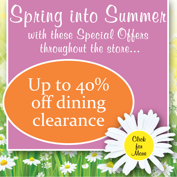 Up to 40% off dining clearance at Millichap's