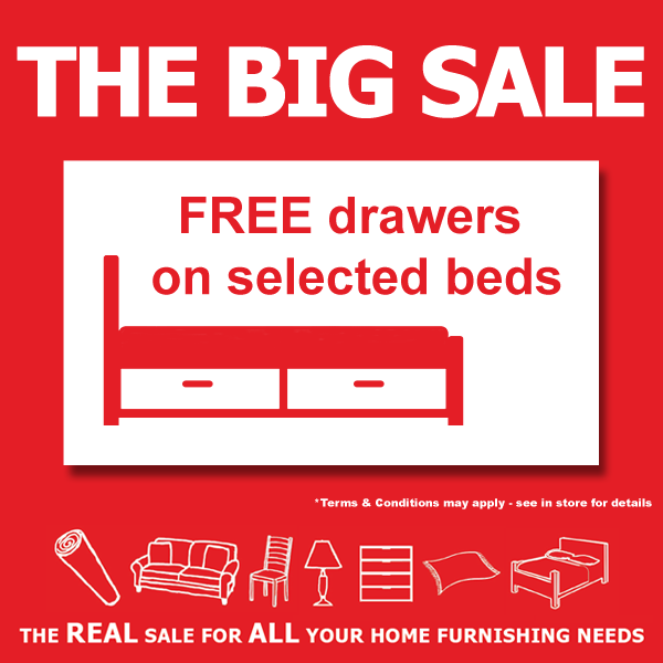 Free bed drawers offers at Millichap's IOM