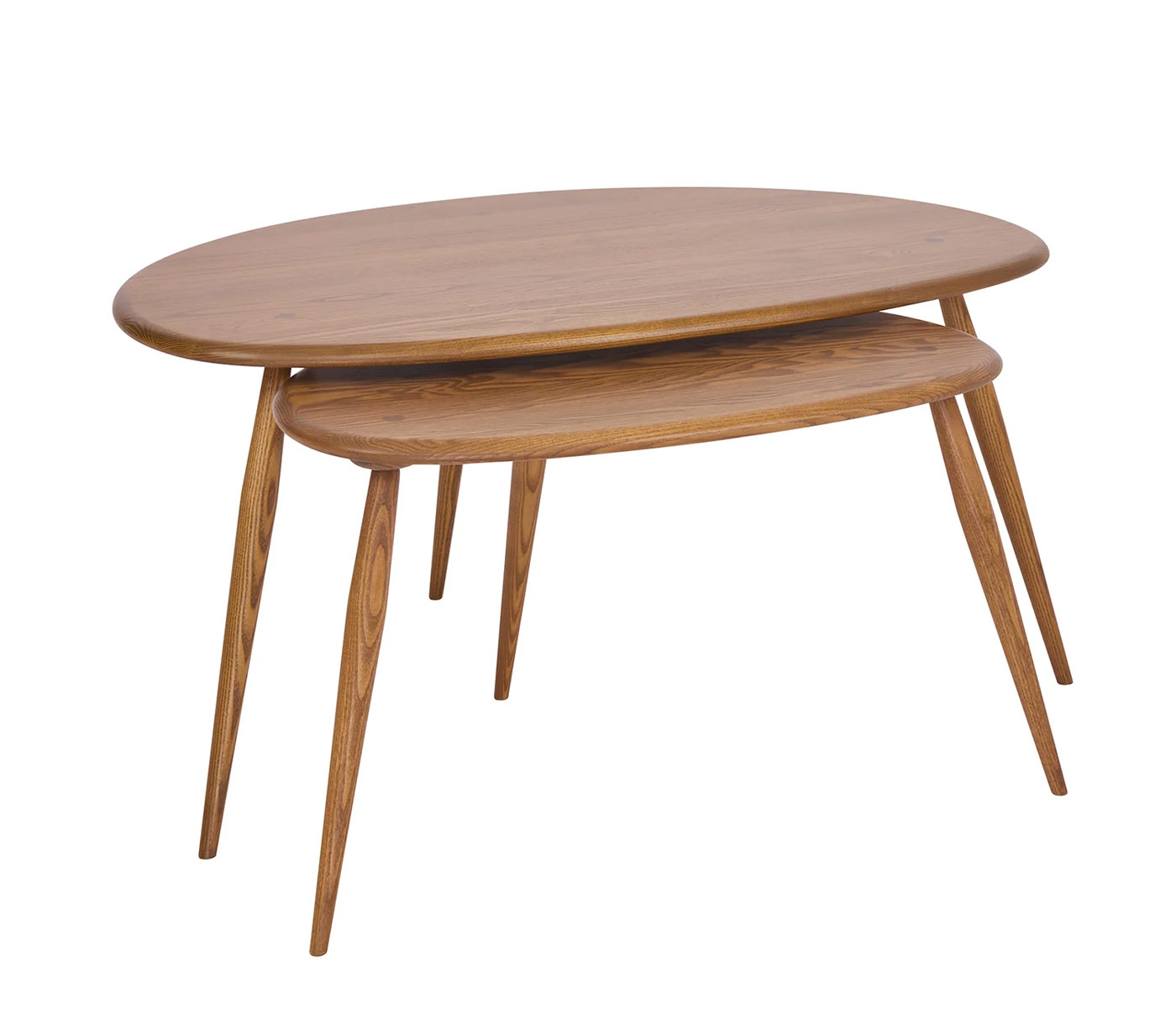 ercol | Pebble Coffee Nest Table OG Finish